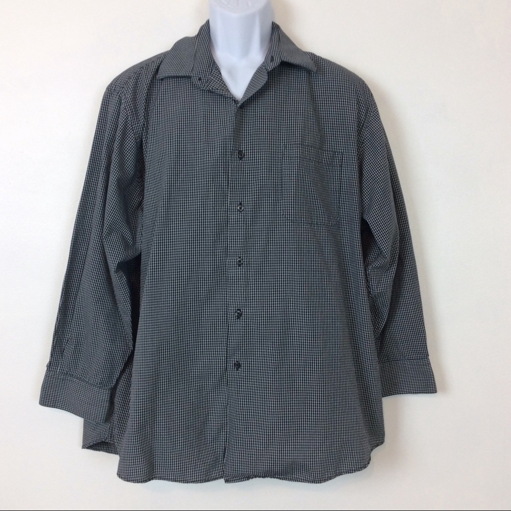 Alexander Julian Colours Black Micro Check Shirt